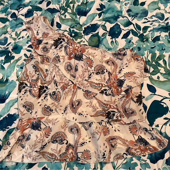 Intermix One Shoulder Top - Picture 1 of 2